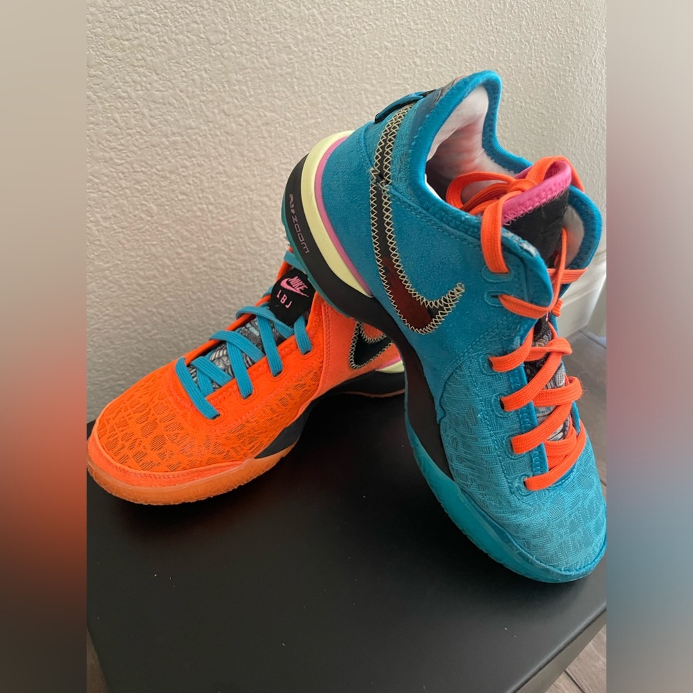 Nike Zoom Lebron NXXT Gen Blue/Orange Basketball Shoes